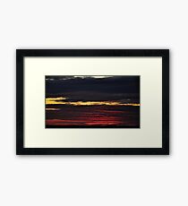 Red Dusk Framed Print