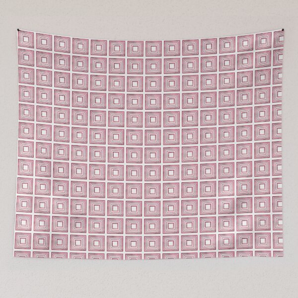 Item preview, Galaxy Square Geometric Pattern - Coral Palette designed and sold by galleasstudio.
