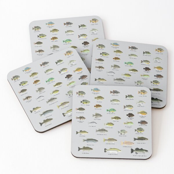 Item preview, Sunfish Family (Centrarchids) - Named designed and sold by fishfolkart.