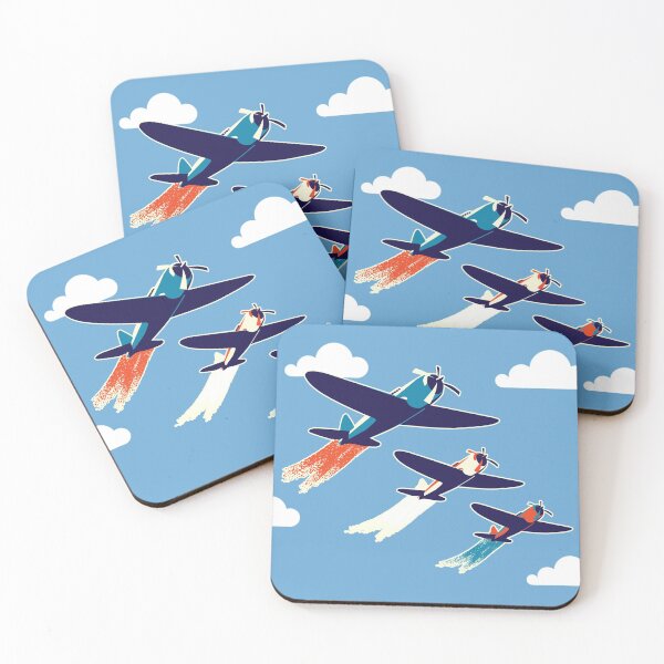 Item preview, Trio of Planes Flying in Front of Clouds and a Blue Sky designed and sold by kbircham.