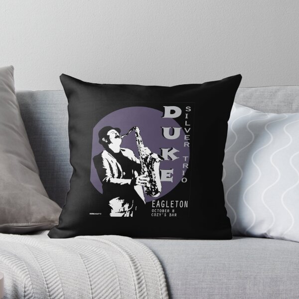 Duke Silver Live In Concert Throw Pillow
