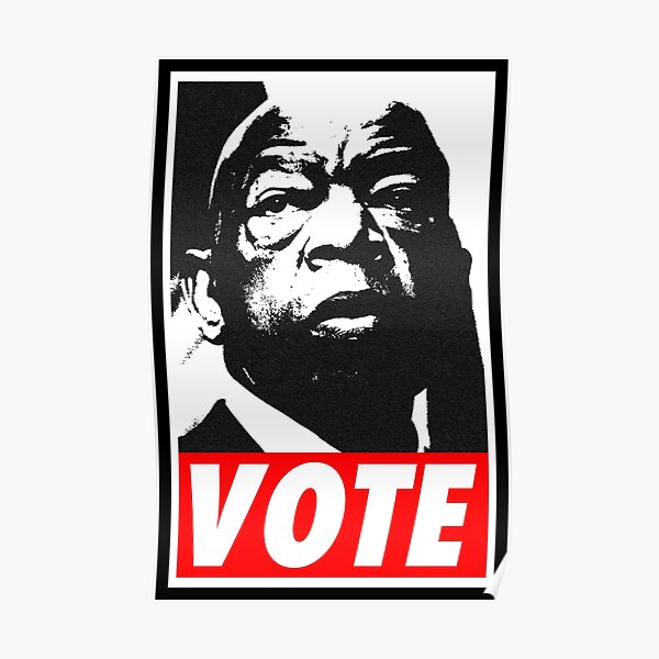 John Lewis - VOTE (red) Poster