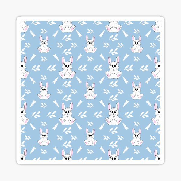 Item preview, pink and white Bunny Carrot lead pattern designed and sold by BabyPaws.