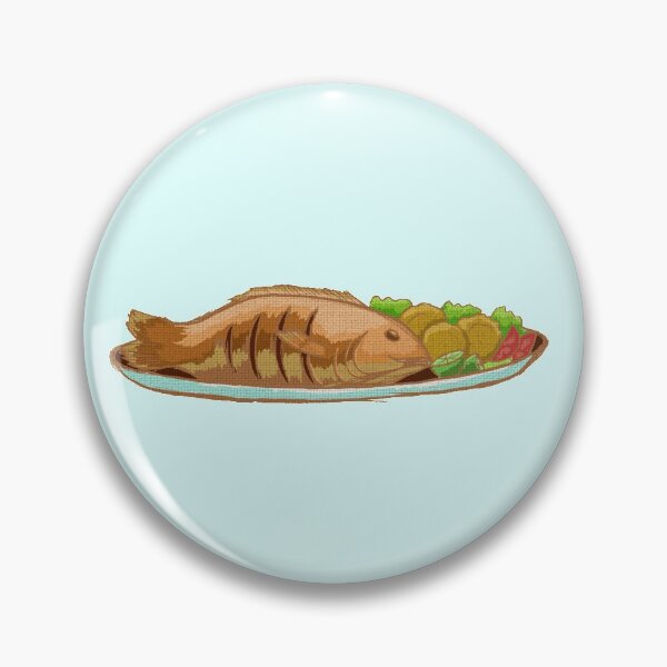 Item preview, fish and tostones designed and sold by Karen Brunat.