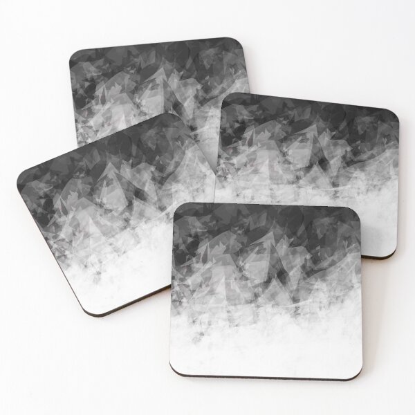 Item preview, B&W Abstract Facets designed and sold by SirkDesignsLtd.