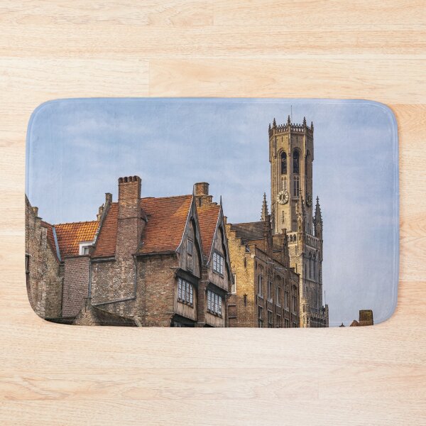 Item preview, Belfry of Bruges blue sky designed and sold by lena-maximova.