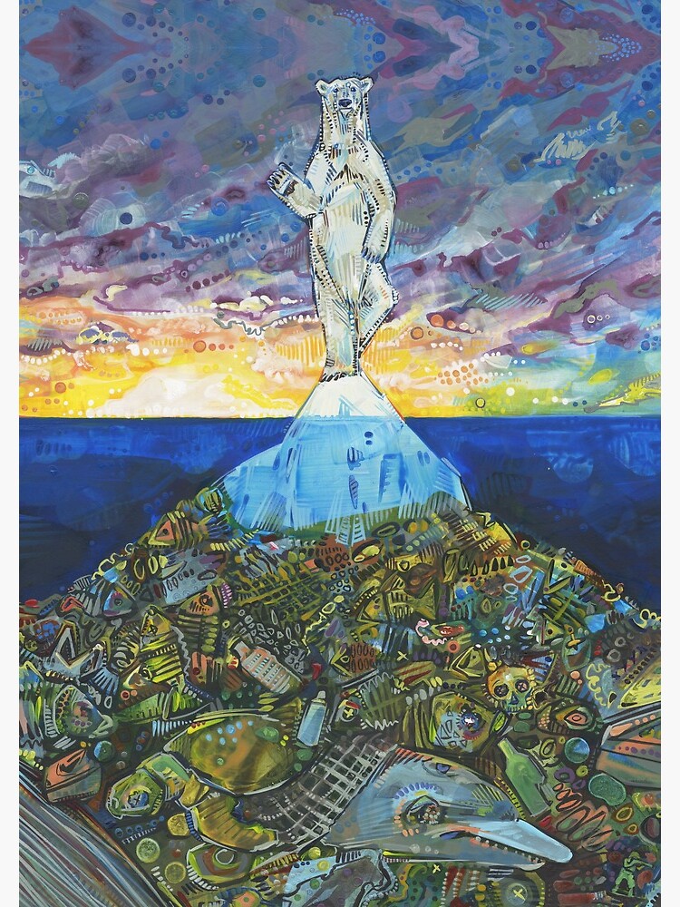 Thumbnail 3 of 3, Spiral Notebook, Tip of the Iceberg Painting - 2018 designed and sold by Gwenn Seemel.