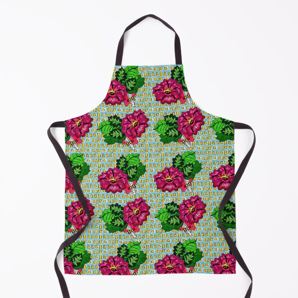 Item preview, Great Aunt Milda Check and Floral Print with a Bee, done in magic marker designed and sold by Sharon Schwalbe.