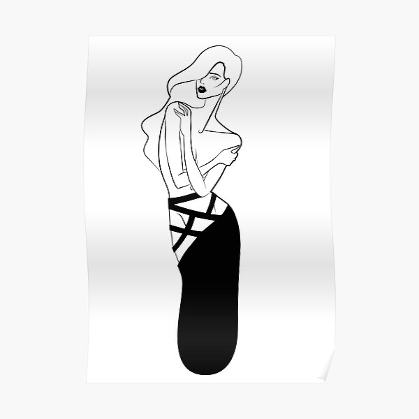High Fashion Model Pose Poster