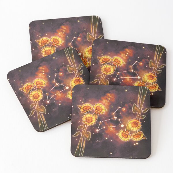 Item preview, Leo zodiac sunflowers designed and sold by rubydian.
