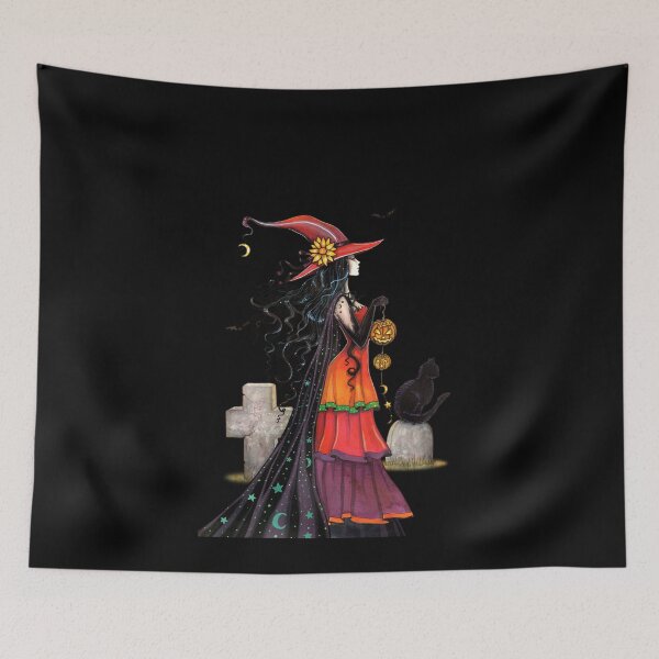 Item preview, Witch Way Halloween Fantasy Art by Molly designed and sold by Molly  Harrison.