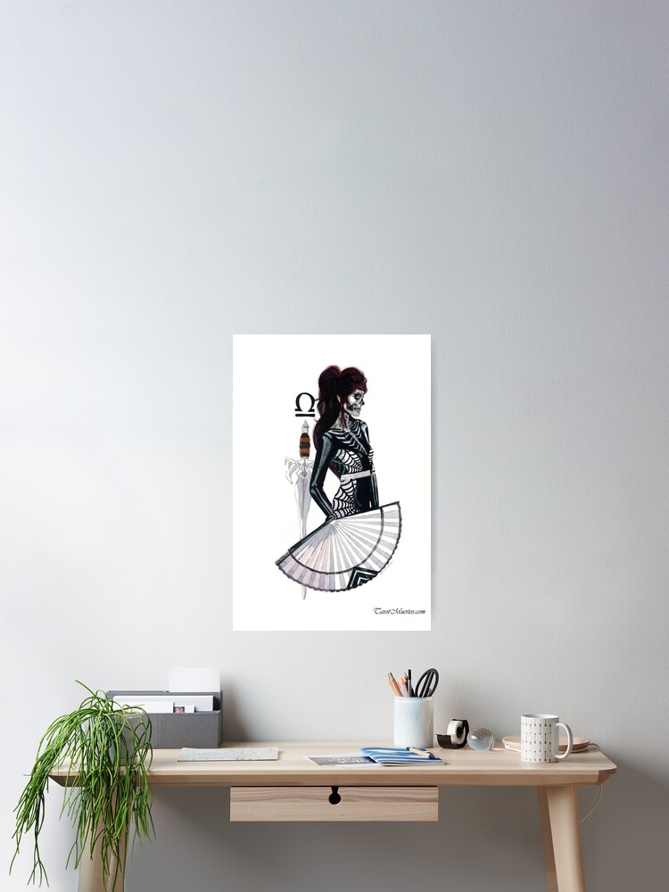 Thumbnail 2 of 3, Poster, Daughter of Swords - Hija de Espadas designed and sold by tarotmuertos.