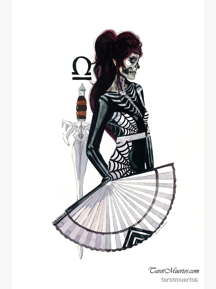 Thumbnail 3 of 3, Poster, Daughter of Swords - Hija de Espadas designed and sold by tarotmuertos.