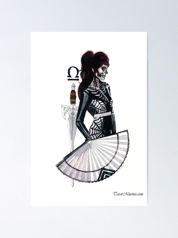 Thumbnail 1 of 3, Poster, Daughter of Swords - Hija de Espadas designed and sold by tarotmuertos.