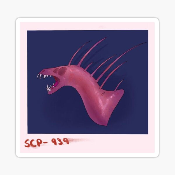 Plush SCP-939 sticker Sticker for Sale by AgentKulu