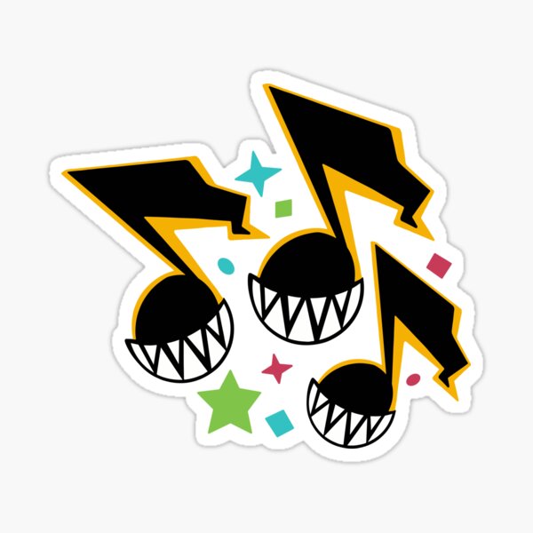 Persona 5 musical notes level up Sticker