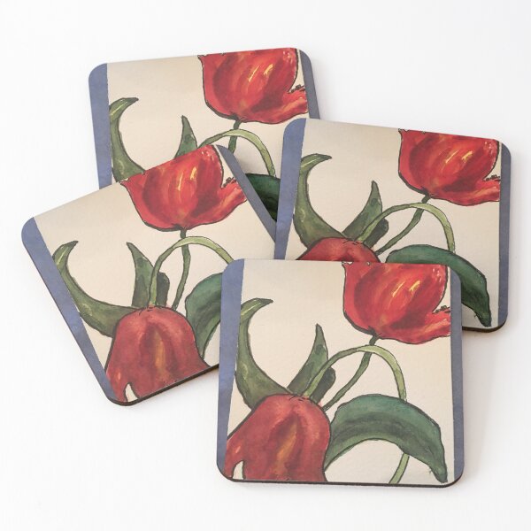 Item preview, Red Tulips by Tola designed and sold by Tola Eley.
