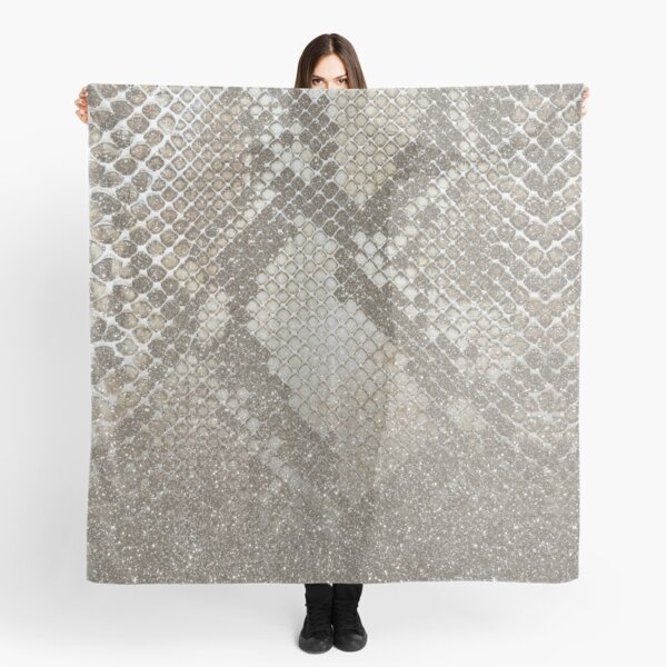 Shimmer (Gold Snake Glitter Abstract) Scarf