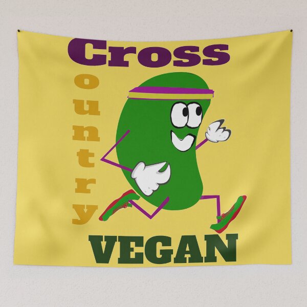 Item preview, Cross Country Vegan Runner designed and sold by Thispoeticlife.