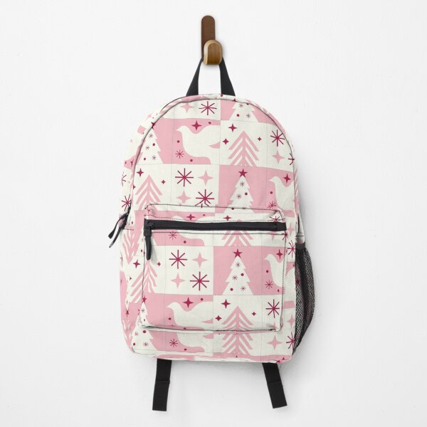 Item preview, Pink Scandinavian Traditional Christmas Snow Pattern designed and sold by madtoyman.