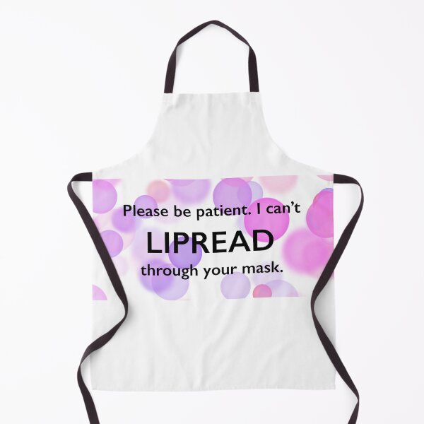 Item preview, DEAF Lipread Mask Coronavirus Sign Language Purple designed and sold by Rocket Fox.