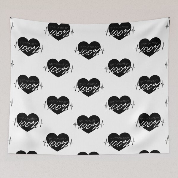 Item preview, Synchronization 100% heartbeat black and white heart designed and sold by sibmoonlight.