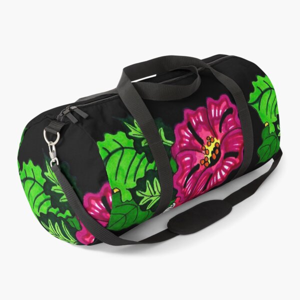 Item preview, Great Aunt Milda Floral Print with a Bee, done in magic marker Coordinate Print, pink background designed and sold by Sharon Schwalbe.