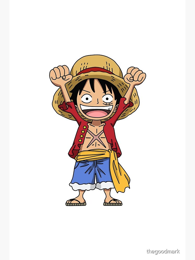 Funny One Piece Monkey D Luffy Art Board Print By Thegoodmark Redbubble