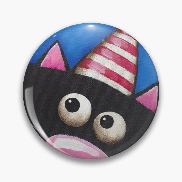 Item preview, Party Cat in a red hat designed and sold by StressieCat.