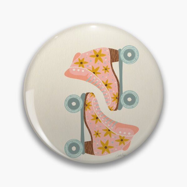 Item preview, Retro Roller Skates – Blush & Mint Palette designed and sold by Cat Coquillette.