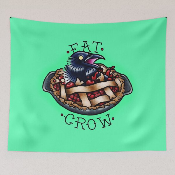 Item preview, Eat Crow Tattoo Flash Art designed and sold by Caseychaotic.