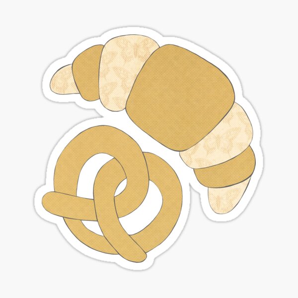 Pastry Mixed Media Sticker Sticker
