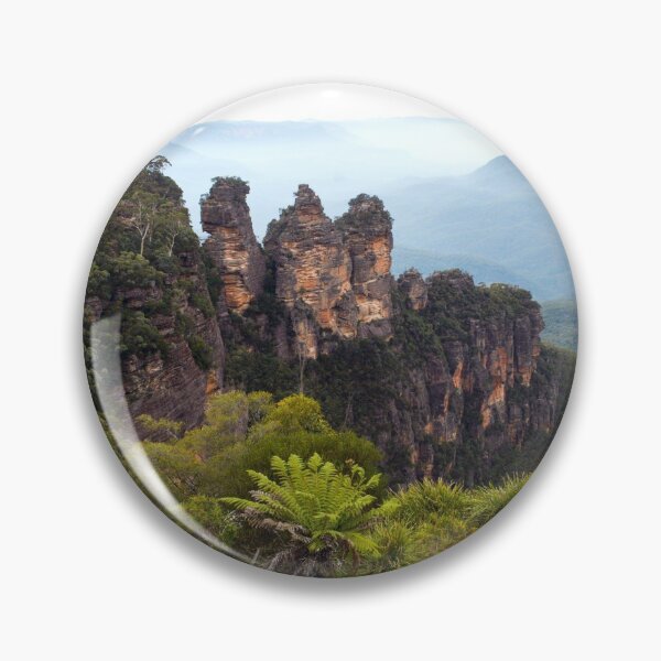 Item preview, Blue Mountains National Park, Echo Point, Three Sisters Rock, Outside Sydney Australia Poster designed and sold by Sharon Schwalbe.