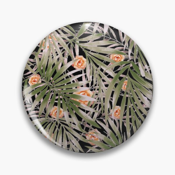 Item preview, Palm leaves with orange roses. redecorate, refurbish, Stylize, nature, Fall designed and sold by jayne0524.