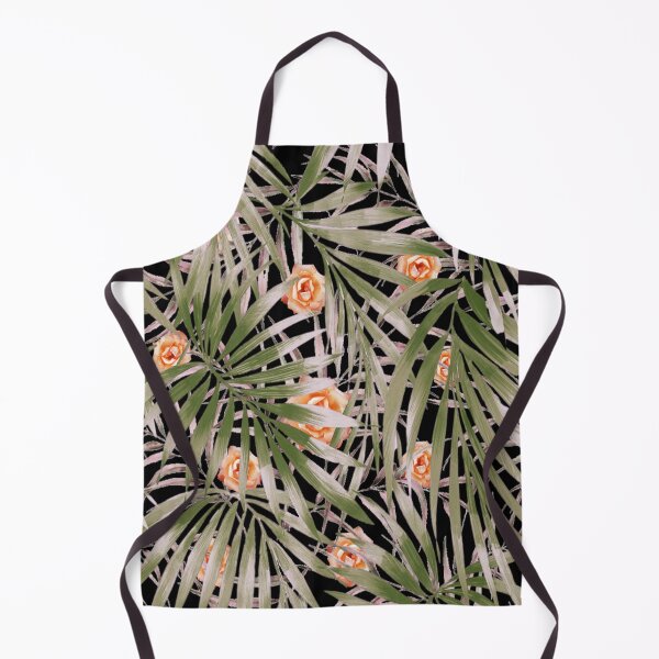 Item preview, Palm leaves with orange roses. redecorate, refurbish, Stylize, nature, Fall designed and sold by jayne0524.