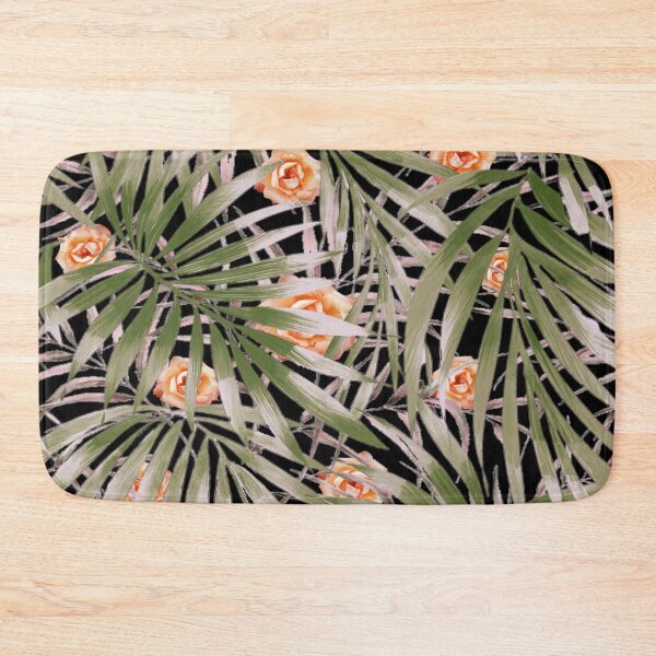 Item preview, Palm leaves with orange roses. redecorate, refurbish, Stylize, nature, Fall designed and sold by jayne0524.