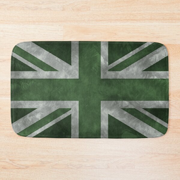 Item preview, Green Distressed Union Jack designed and sold by pjmorley.