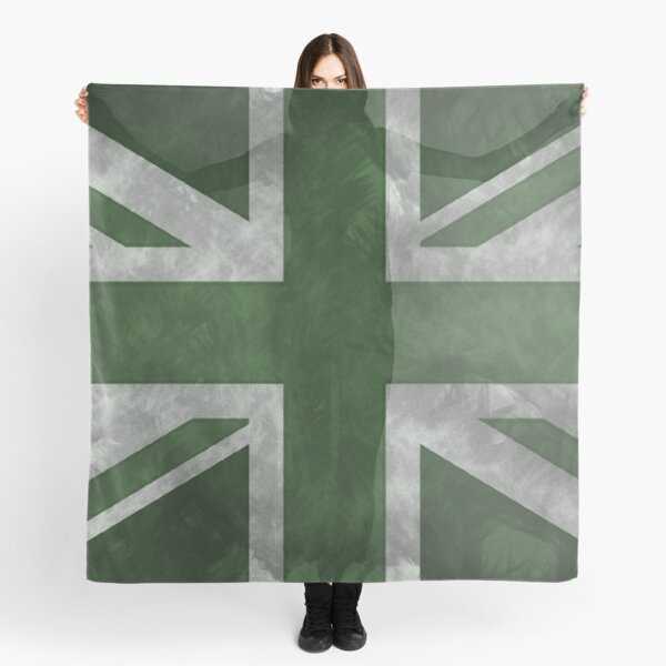 Item preview, Green Distressed Union Jack designed and sold by pjmorley.