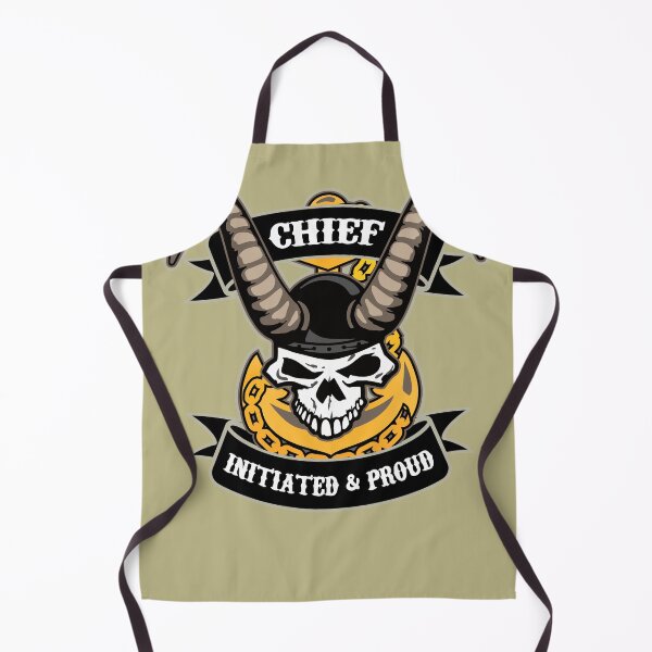 Item preview, Navy Chief - Initiated and Proud with Skull, Old Goat Horns and Anchor designed and sold by hobrath.