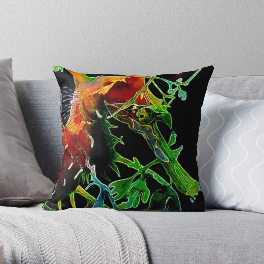 SEA HORSE Throw Pillow