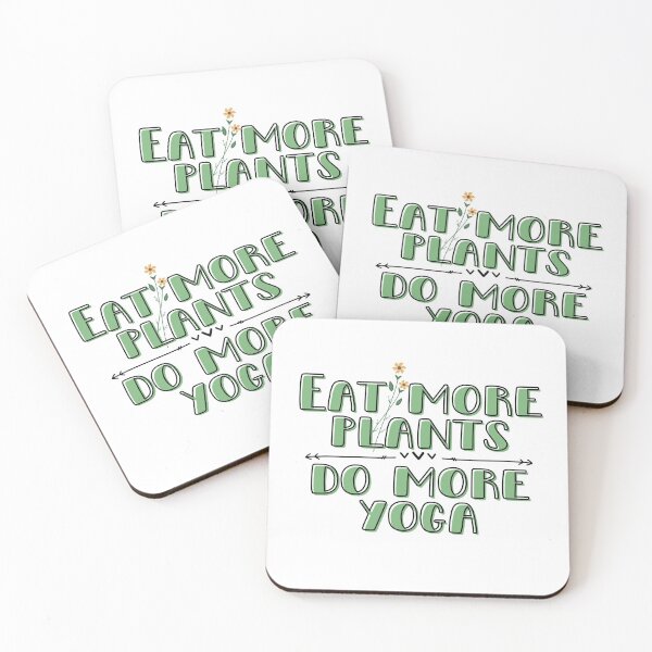 Item preview, Eat more plants Do more yoga designed and sold by TeeCupCompany.