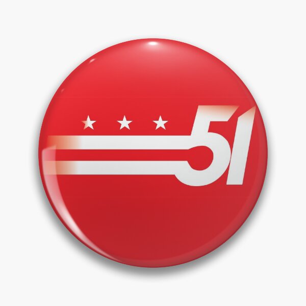 Item preview, DC 51st State White on Red designed and sold by annarns.