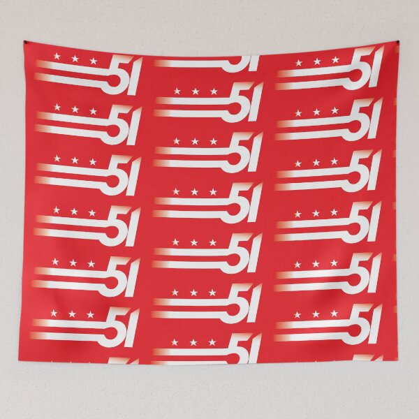 Item preview, DC 51st State White on Red designed and sold by annarns.