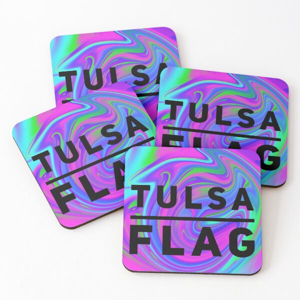 Item preview, tulsa flag redbubble poster designed and sold by sarina G.