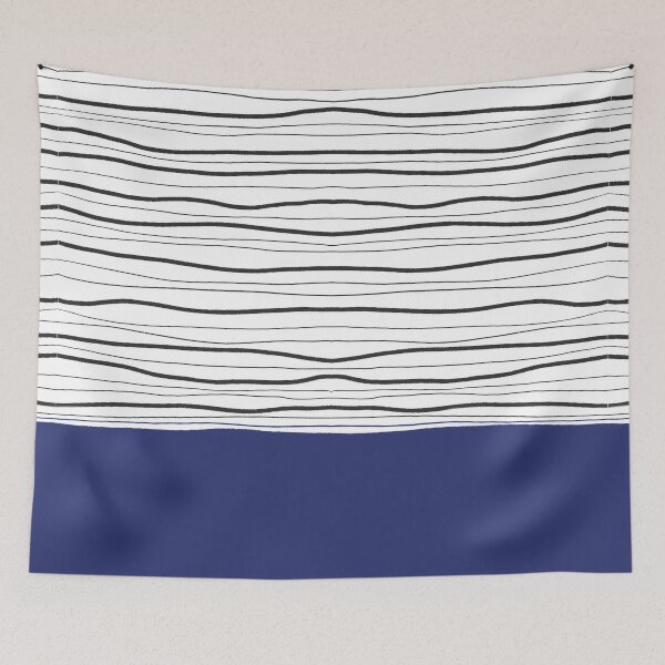 Item preview, Royal Blue  - Modern Abstract Line Art designed and sold by Aryeh Studio.