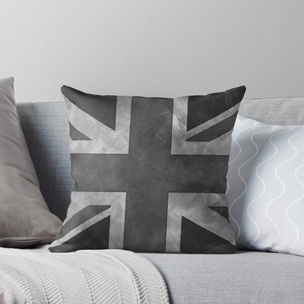 Aperçu de l'œuvre Union Jack vieilli en nuances de gris créée et vendue par pjmorley.