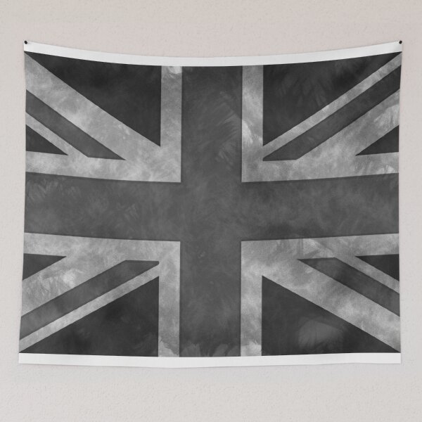 Item preview, Greyscale Distressed Union Jack designed and sold by pjmorley.