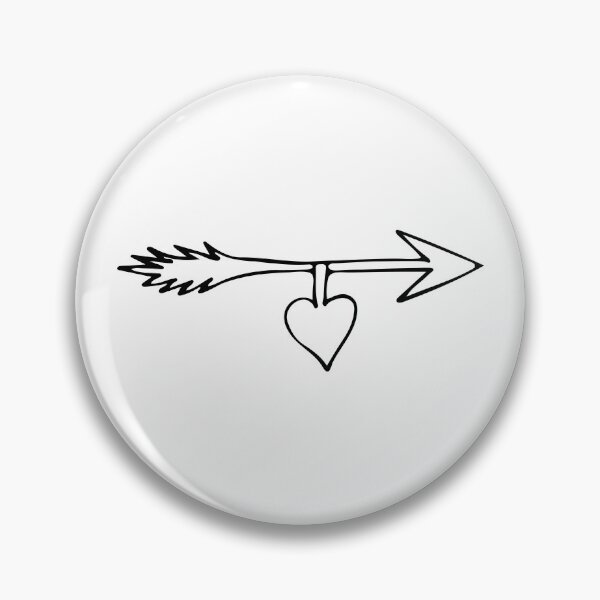 Item preview, Doodle cupid arrow with heart designed and sold by GulArt.