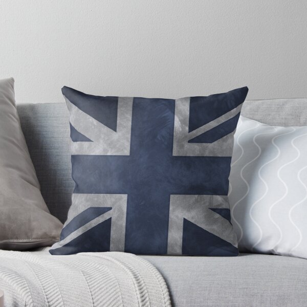 Aperçu de l'œuvre Union Jack en détresse bleue créée et vendue par pjmorley.
