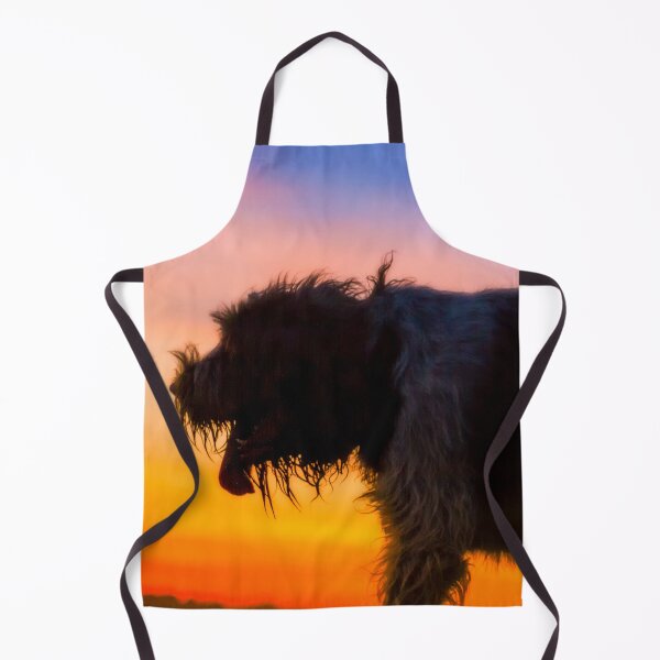 Item preview, Spinone Sunset Strolling designed and sold by FOLK ART FUSION by heidiannemorris.